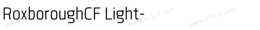 RoxboroughCF Light字体转换